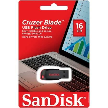 Sandisk Cruzer Blade 16 GB Flash Bellek SDCZ50-016G-B35