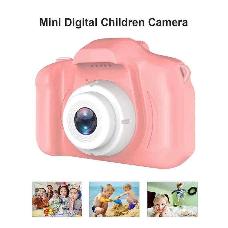 Torima CMR 7 Pembe Mini 1080p Hd Çocuk Kamera Dijital Fotoğraf Makinesi 2.0 Inç Ekran