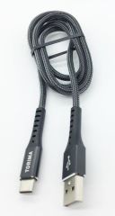 Torima Type-C 2.4A 1m Yassı Kablo Siyah
