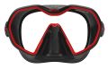 Seac Icona Siyah Silikon Kırmızı Dalış Maskesi