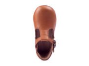 Little George Kahverengi Tokalı Unisex Hakiki Deri İlk Adım Çocuk Ayakkabısı