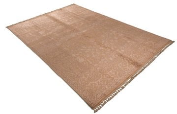 Self Patterned Silk Persian Carpet