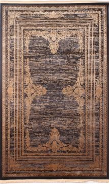 Anthracite Antique Gold Bamboo Carpet
