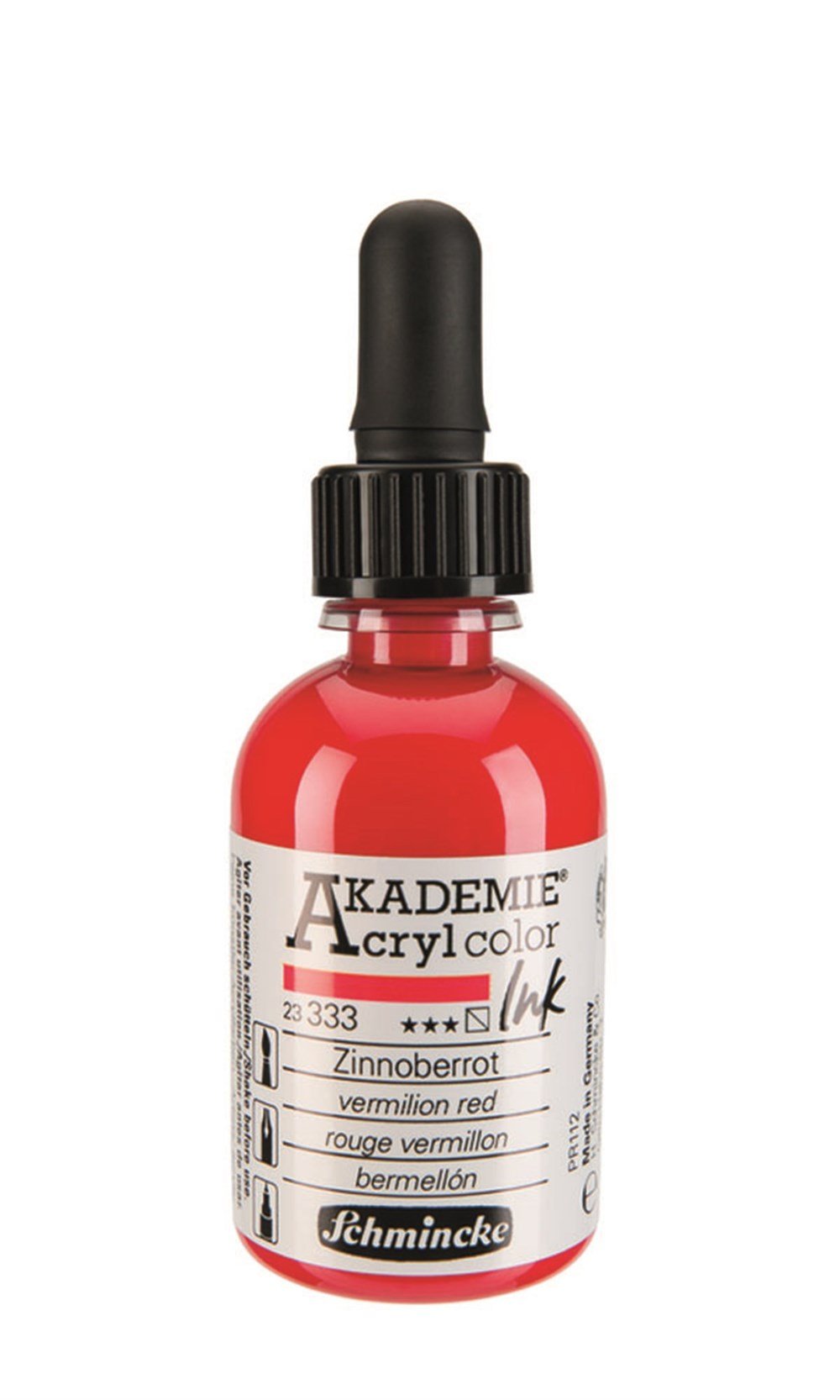 Schmincke acrylcolor Akrilik Mürekkep 50 ml 333 vermilion red