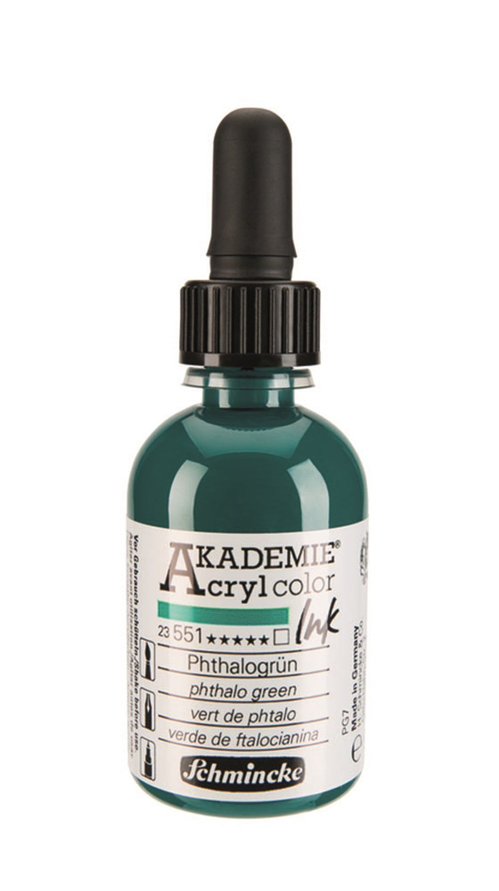 Schmincke acrylcolor Akrilik Mürekkep 50 ml 551 phthalo green