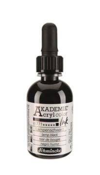 Schmincke acrylcolor Akrilik Mürekkep 50 ml 771 lamp black