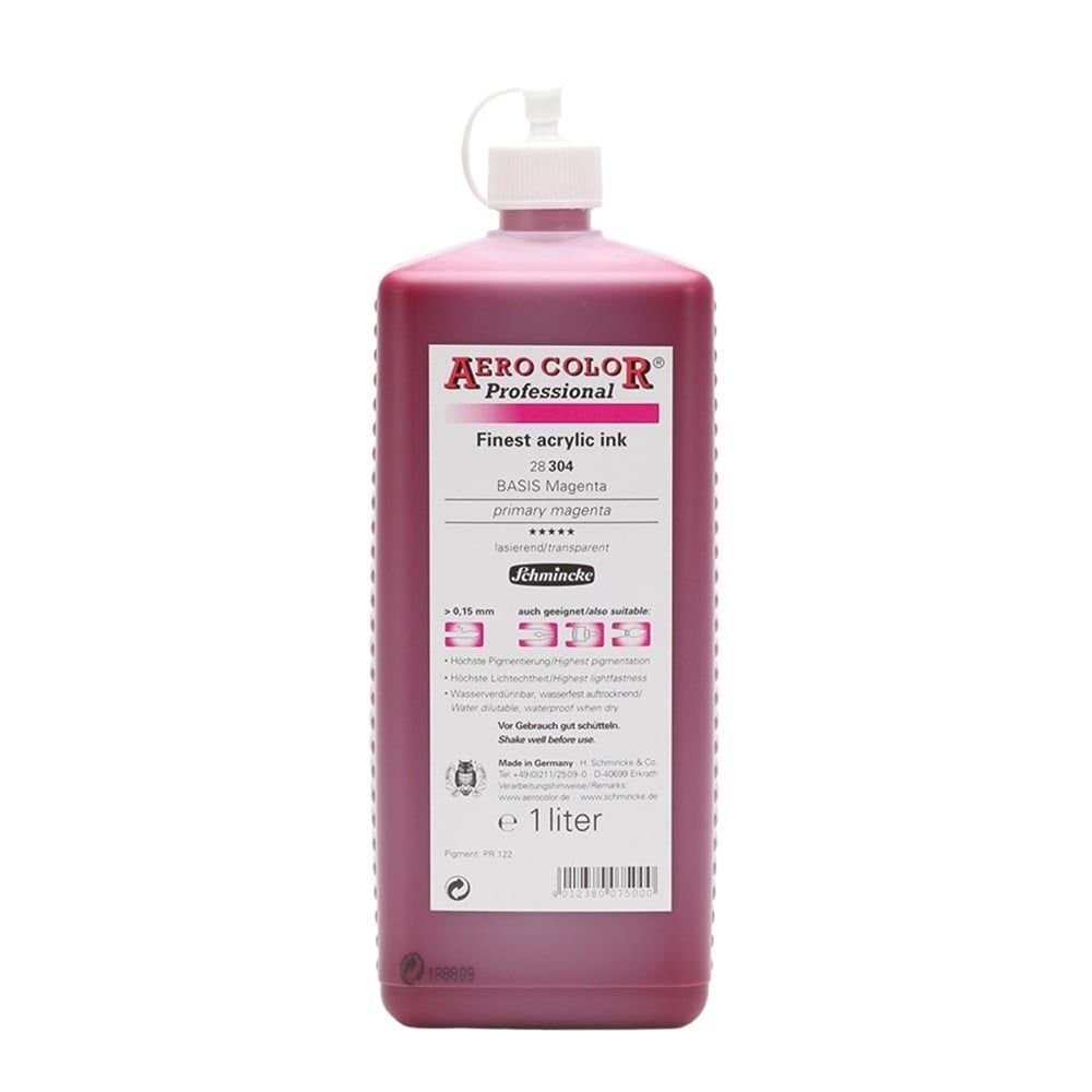 Schmincke Aerocolor Akrilik Mürekkep 1000 ml 304 Primary Magenta