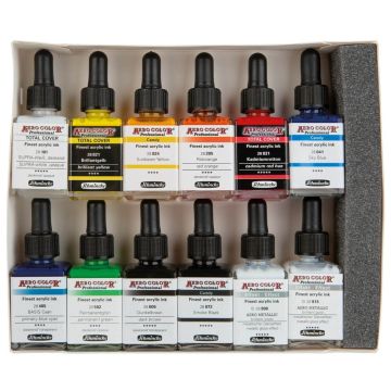 Schmincke Aerocolor Akrilik Mürekkep Set 12x28 ml 81743