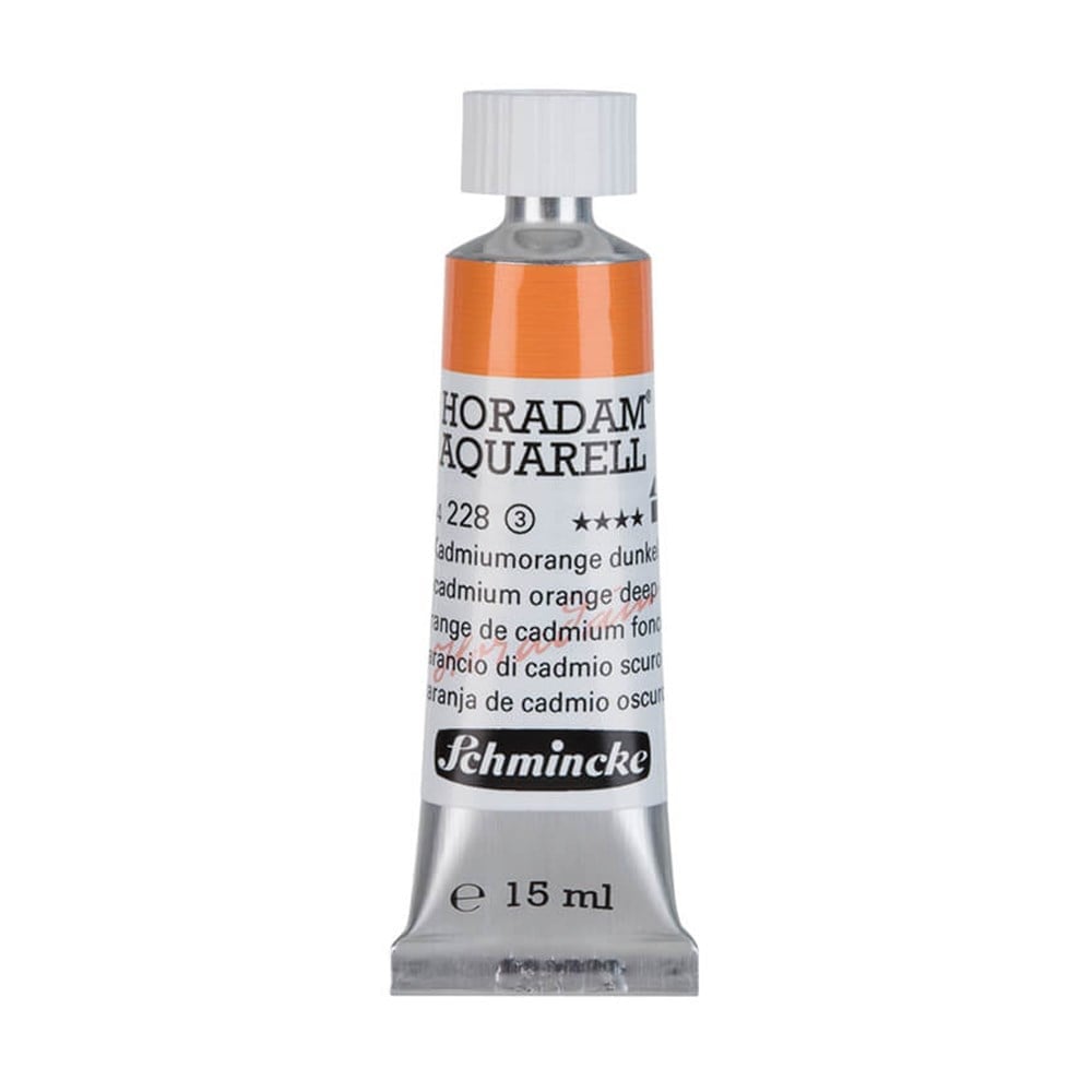 Schmincke Horadam Aquarell Artist Sulu Boya 15 ml Tüp Seri 3 228 cadmium orange deep