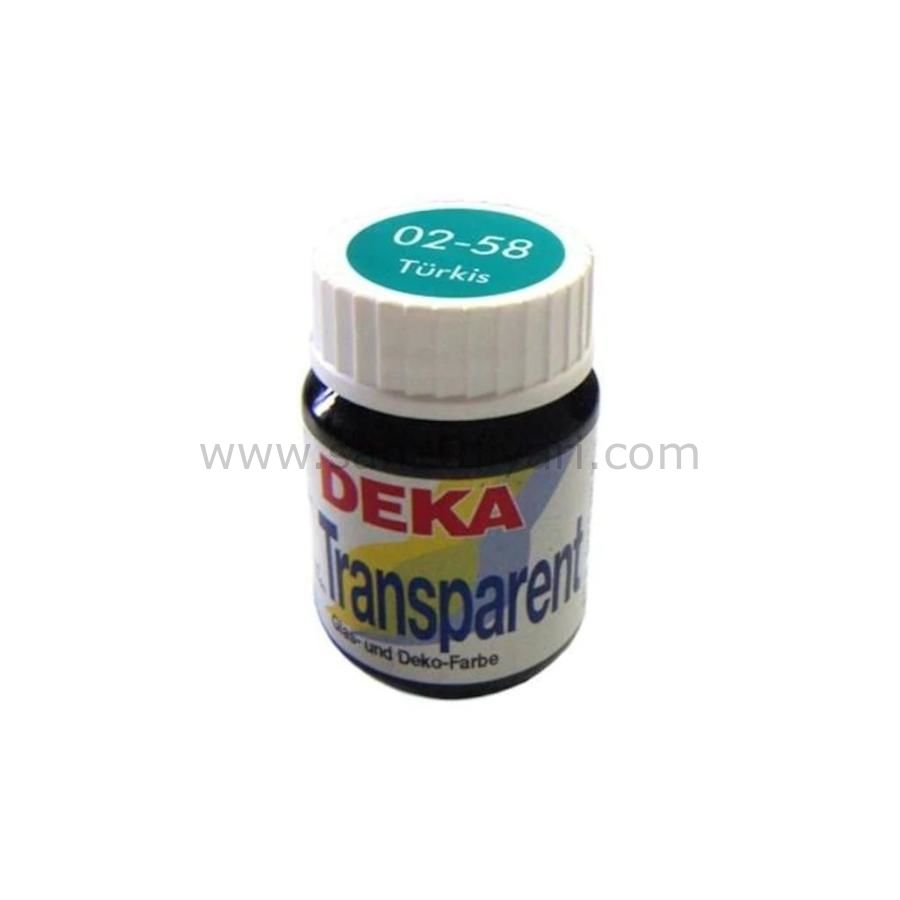 DEKA TRANSPARENT CAM BOYASI 25 ML 58 TURKİS