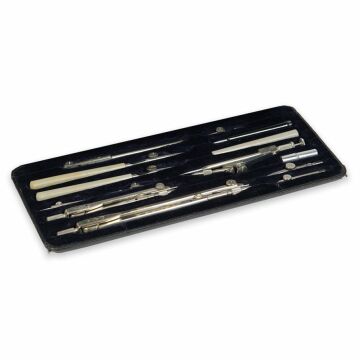 Alda Alten Dambach Neusilbe PVIb Antika Pergel Seti No: 224