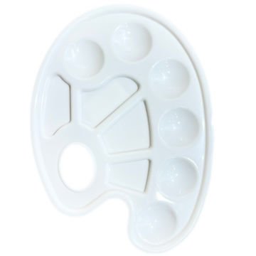 Vera Sanat 10 Godeli 16x22 cm Oval Plastik Palet