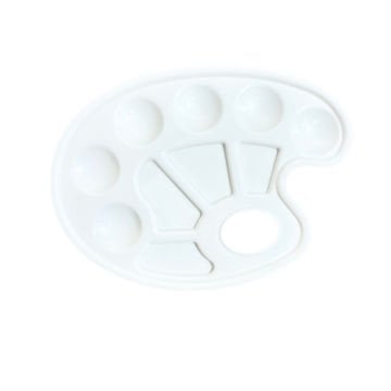 Vera Sanat 10 Godeli 16x22 cm Oval Plastik Palet