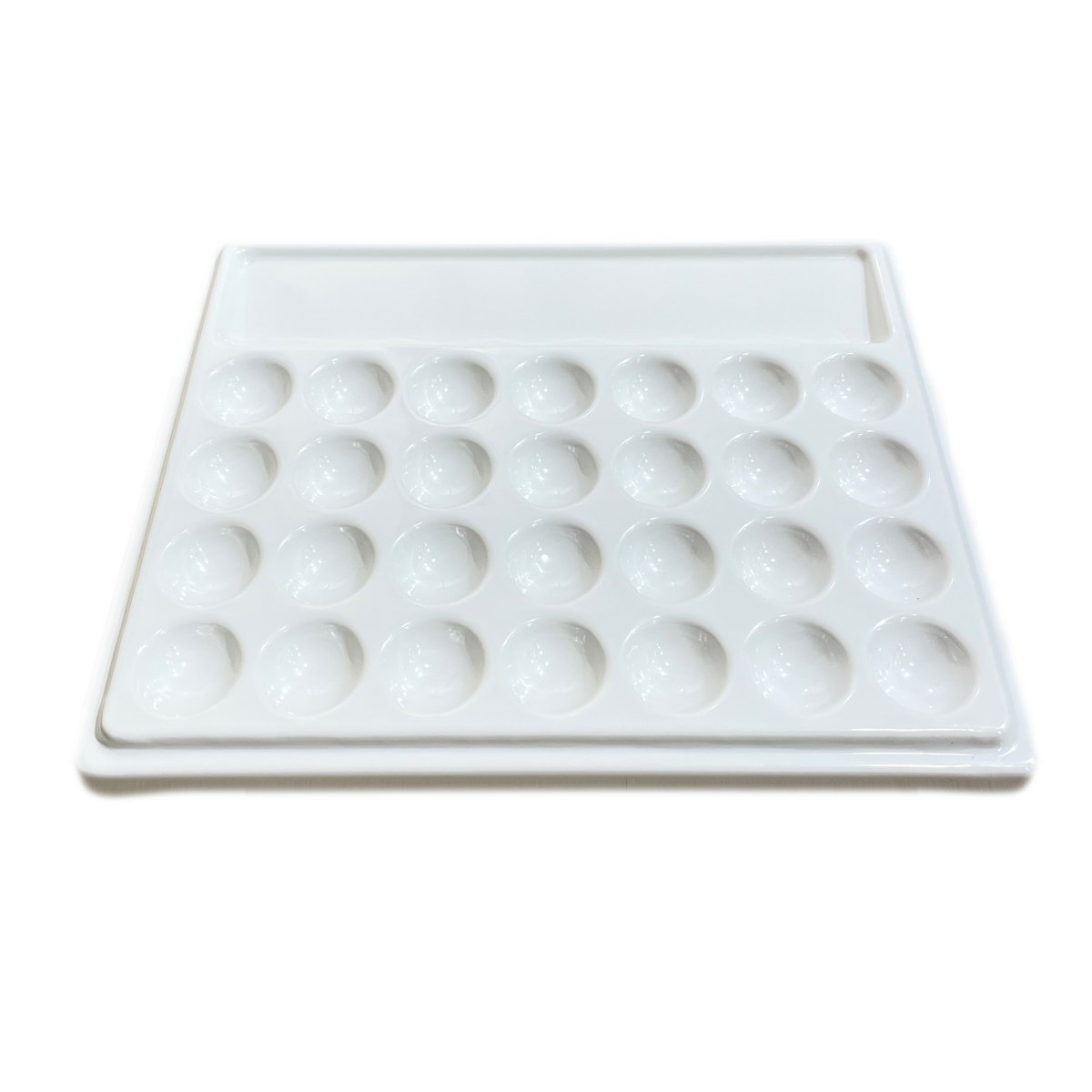 Vera Sanat 28 Godeli Fırça Bölmeli 15x18 cm Sert Plastik Palet