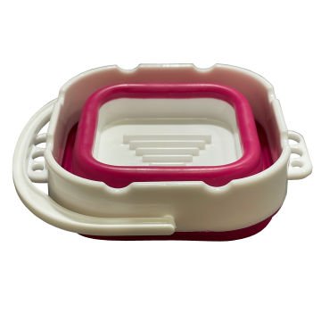 Vera Sanat Kırmızı Katlanabilir Fırça Yıkama Kabı 9.8 cm