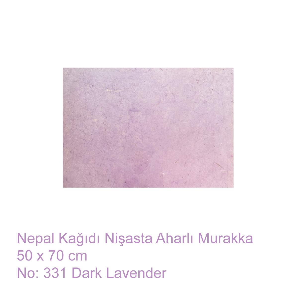 Tiryakiart El Yapımı Nepal Kağıt Murakka 50x70 cm 331 Dark Lavender