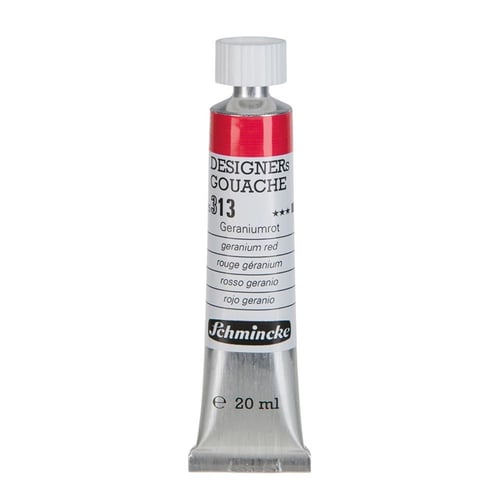 Schmincke 313 Geranium Red HKS Designers' Gouache Boya 20 ml