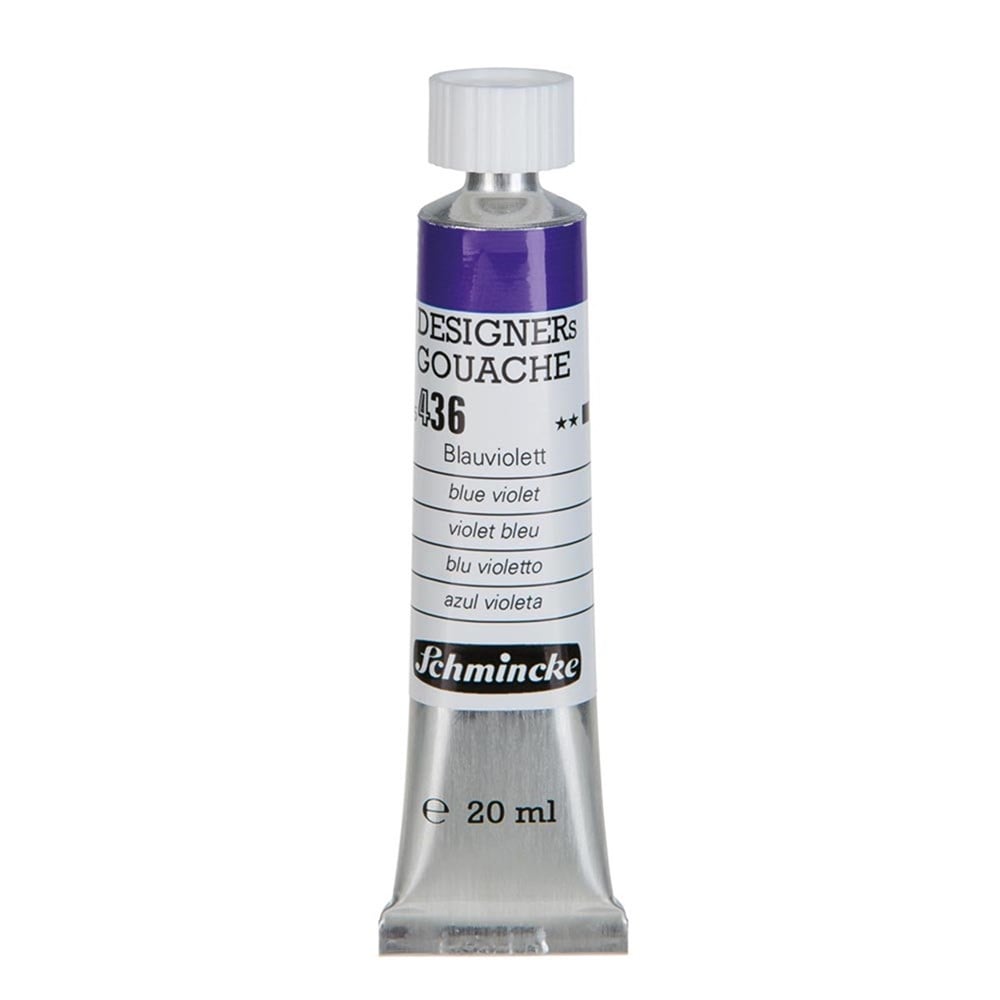 Schmincke 436 Blue Violet HKS Designers' Gouache Boya 20 ml