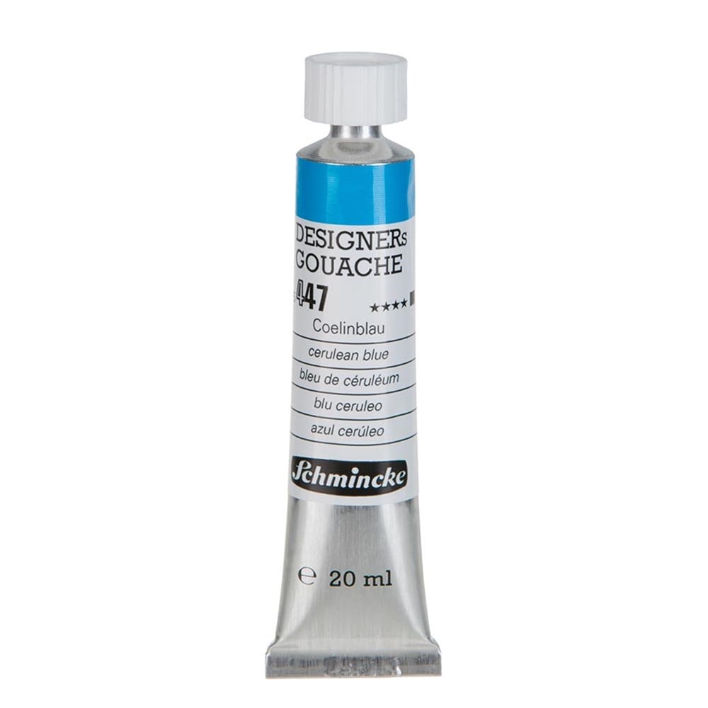 Schmincke 447 Cerulean Blue HKS Designers' Gouache Boya 20 ml