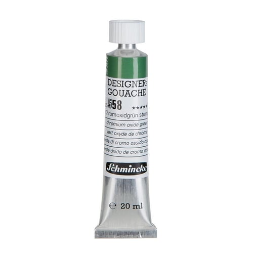 Schmincke 558 Chromium Oxide Green HKS Designers' Gouache Boya 20 ml