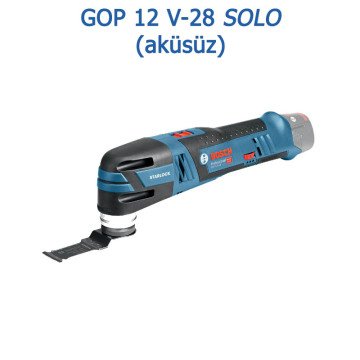 BOSCH GOP 12 V-28 Profesyonel Akülü Çok Amaçli Raspalama Makinesi (Karton Kutu İçerisinde) (Solo Makina) - (Teslimat Kapsamında Akü ve Şarj Cihazı Yoktur)