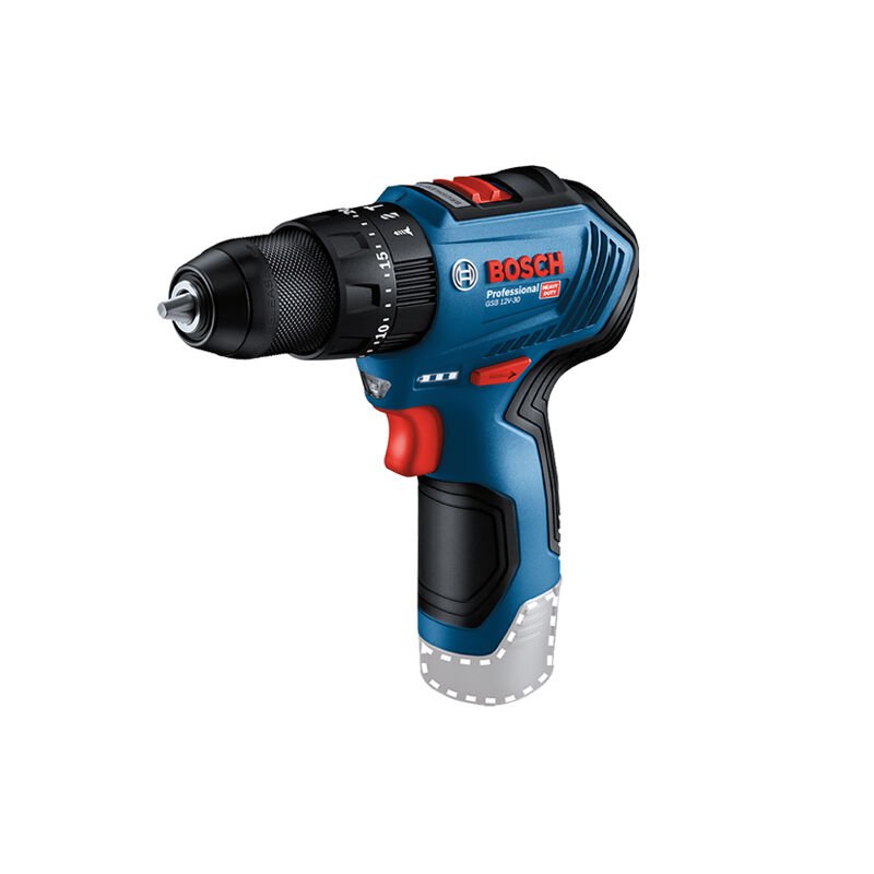 BOSCH GSB 12 V-30 Profesyonel 12 Volt Akülü Delme Vidalama (Metal Mandren)(Kömürsüz Motor)(Karton Kutu İçerisinde)(Solo Makina) - (Teslimat Kapsamında Akü ve Şarj Cihazı Yoktur)