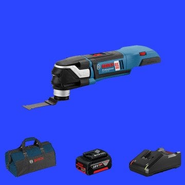 BOSCH GOP 18 V-28 Profesyonel 18 Volt 5 Ah Tek Akülü Çok Amaçlı Raspalama Makinesi (Kömürsüz Motor)(Bez Çanta)