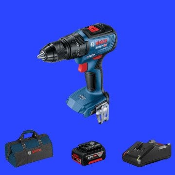 BOSCH GSB 18 V-50 Profesyonel 18 Volt 5 Ah Tek Akülü Darbeli Delme Vidalama (Kömürsüz Motor) (Bez Çanta)