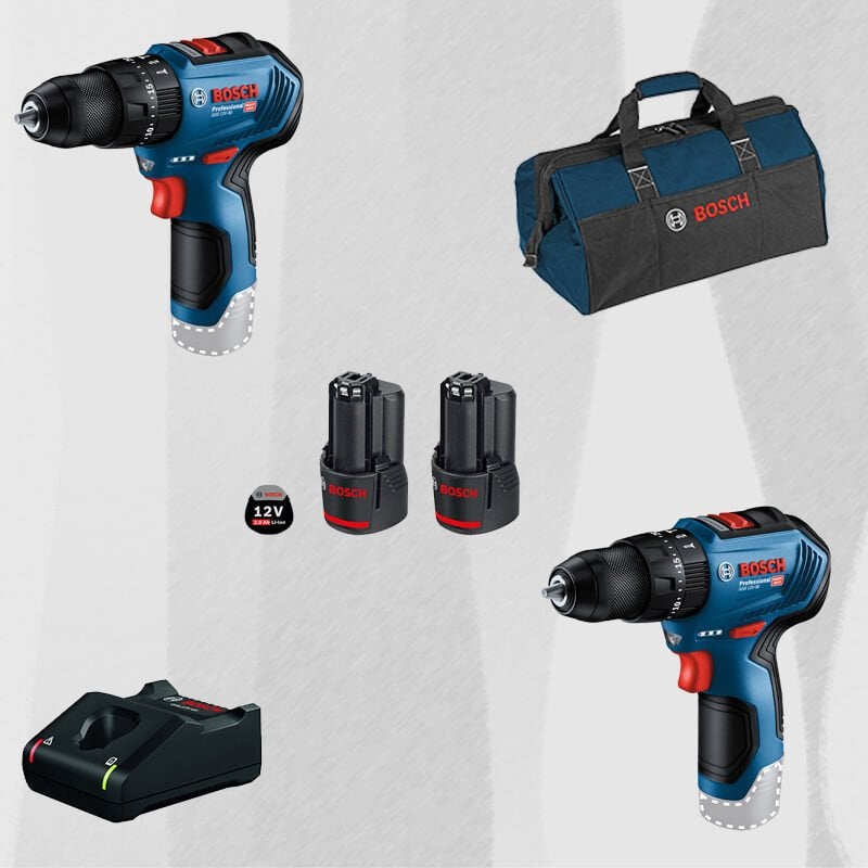 ProMix BOSCH GSB 12 V-30 Profesyonel 12 Volt Akülü Darbeli Vidalama (Metal Mandren)(Kömürsüz) + BOSCH GSB 12 V-30 Profesyonel 12 Volt Akülü Darbeli Vidalama (Metal Mandren)(Kömürsüz)