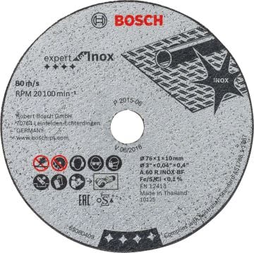 BOSCH 76*1 Inox Kesici (5'li Paket İçerisinden 1 Adet) 2 608 601 520