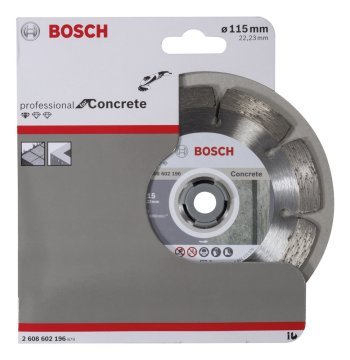 BOSCH 115 mm. Profesyonel Beton Elmas Bıçak (10'lu Paket İçerisinden 1 Adet) 2 608 603 239 (2 608 602 196)