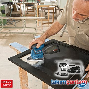 BOSCH GSS 160-1 A 180 W Multı Profesyonel Titretişimli Zımpara (L-Boxx) 0 601 2A2 300