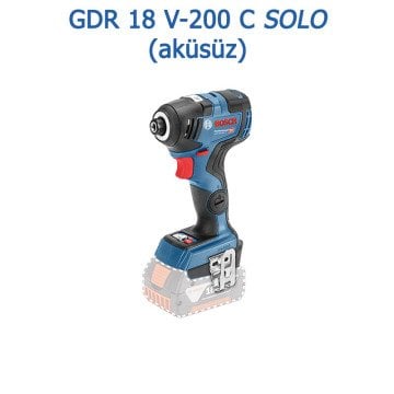 BOSCH GDR 18 V-200 C Profesyonel Akülü Darbeli Somun Sıkma (Kömürsüz Motor) (Karton Kutu İçerisinde) (Solo Makina) - (Teslimat Kapsamında Akü ve Şarj Cihazı Yoktur)