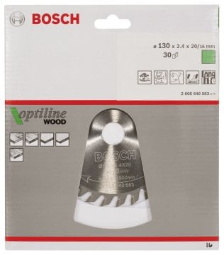 BOSCH Optılıne 130*16 mm. 30 Diş-Ahşap 2 608 640 583