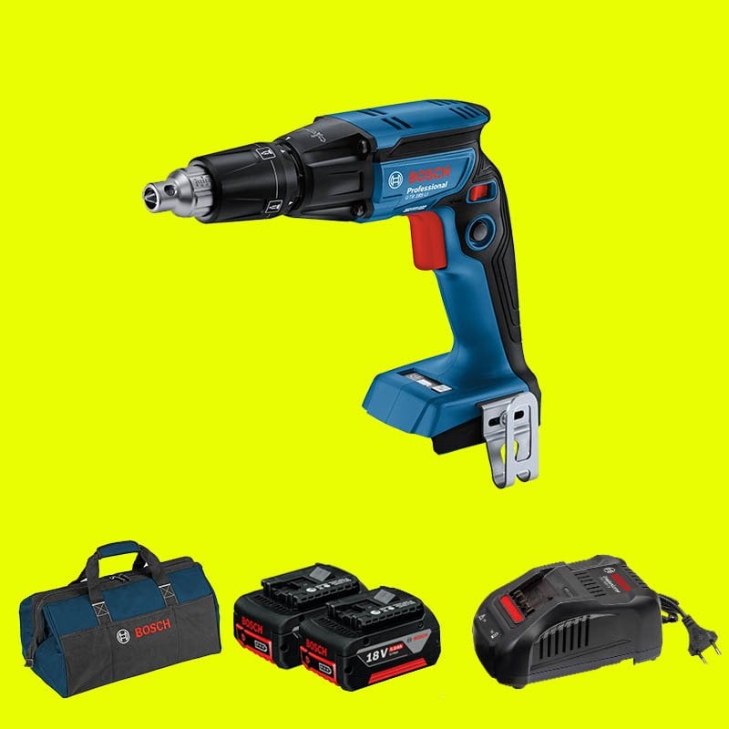 BOSCH GTB 185-LI Profesyonel 18 Volt 5 Ah Çift Akülü Alçıpan Vidalama (Kömürsüz Motor)(Bez Çanta)