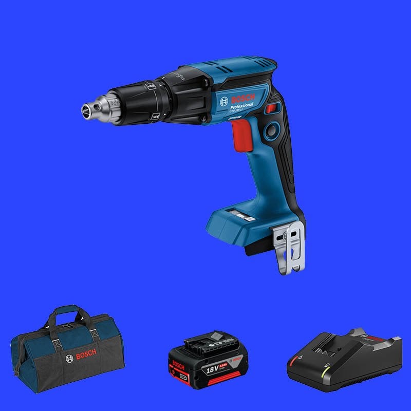 BOSCH GTB 185-LI Profesyonel 18 Volt 5 Ah Tek Akülü Alçıpan Vidalama (Kömürsüz Motor)(Bez Çanta)