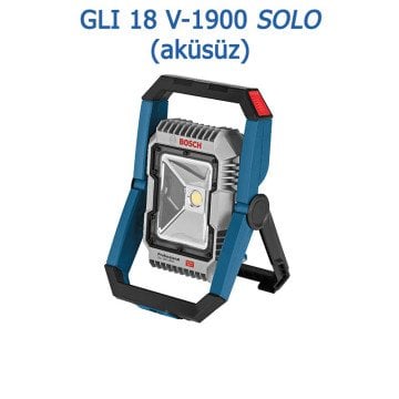 BOSCH GLI 18V-1900 Profesyonel Akülü Fener (Karton Kutu İçerisinde) (Solo Makina) - (Teslimat Kapsamında Akü ve Şarj Cihazı Yoktur)