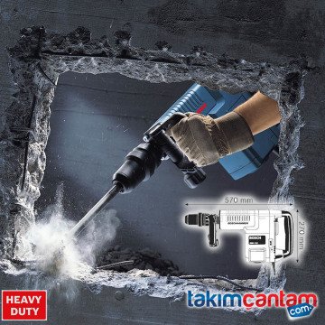 BOSCH GSH 11 E 1500 W Profesyonel Kırıcı 16,8 Joule (Plastik Çanta İçerisinde) 0 611 316 703