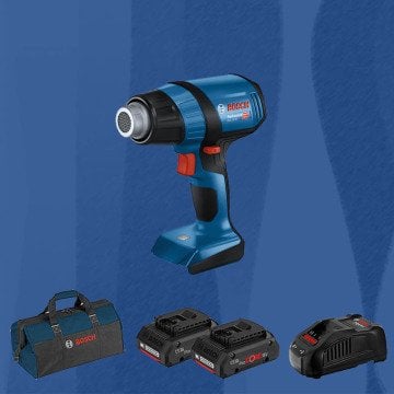 BOSCH GHG 18 V-50 Profesyonel 18 Volt ProCORE 4 Ah Çift Akülü Sıcak Hava Tabancası (Bez Çanta)