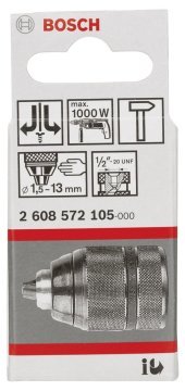 BOSCH 1/2-20 13 mm. Supra Mandren Darbeli Için 2 608 572 105