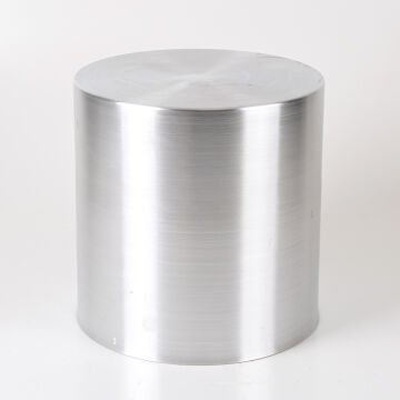 Silindir Alüminyum Saksı Gümüş ( Ebat 15x15 Cm.)