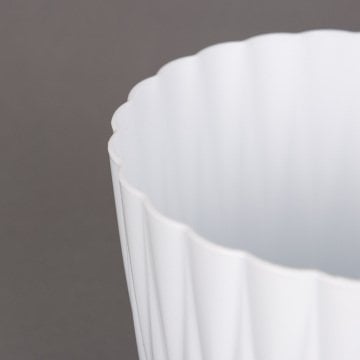 Veramaya Plastik İstiridye Saksı No:1 Beyaz 0,9 Litre 12x11 Cm