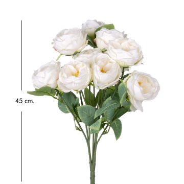 Yapay Çiçek Şakayık Buket 10 Dal Küçük Boy Beyaz 45 Cm.