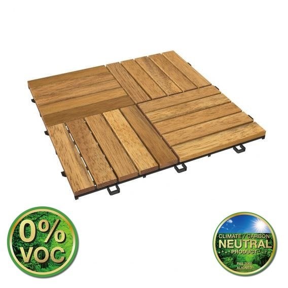 Masif Akasya Zemin Kaplaması Altın Teak