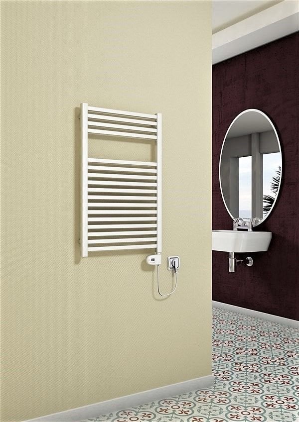 Barbados Elektrikli Havlupan 600 Watt 500x800 Beyaz (Thesis Termostat)