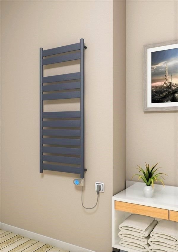 Bora Bora Elektrikli Havlupan 600 Watt 500x1200 Antrasit (Musa Termostat)