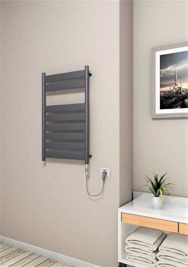 Bora Bora Elektrikli Havlupan 300 Watt 500x800 Antrasit (On/Off Düğmeli)