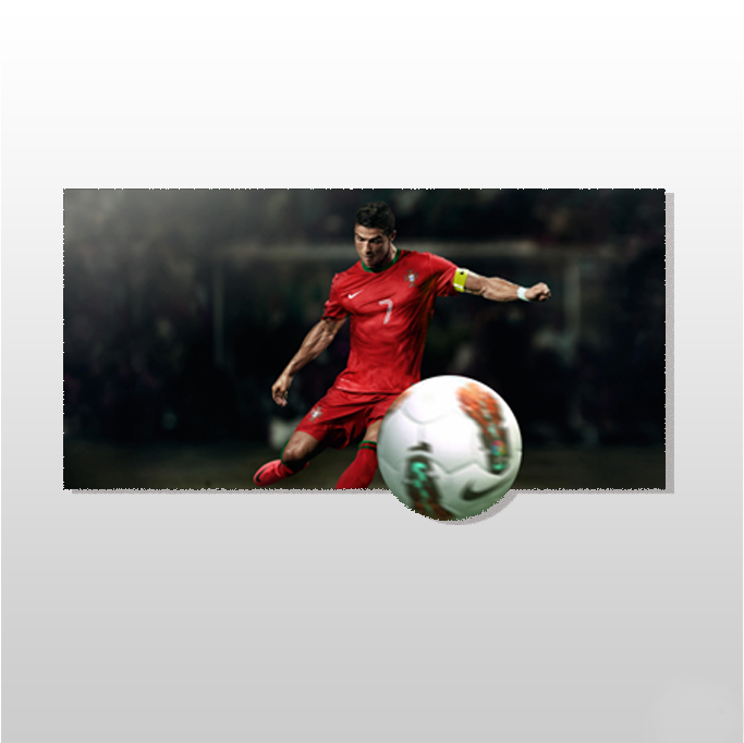 3D C. Ronaldo Kanvas Tablo