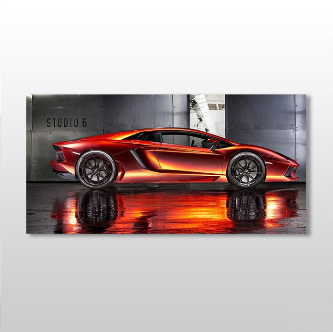 Kırmızı Lamborghini Kanvas Tablo
