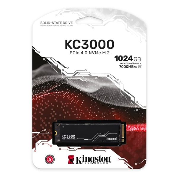 Kingston KC3000 1TB M.2 2280 NVMe SSD (7000-6000)